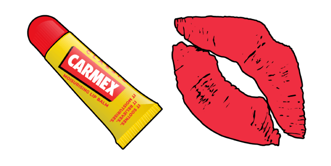 VSCO Girl Carmex & Kiss Lips Cursor