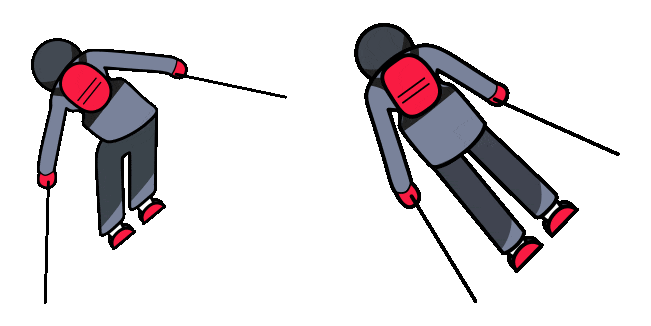 Snow Skiing Animated Cursor