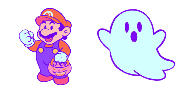 Super Mario & Ghost Halloween Cursor