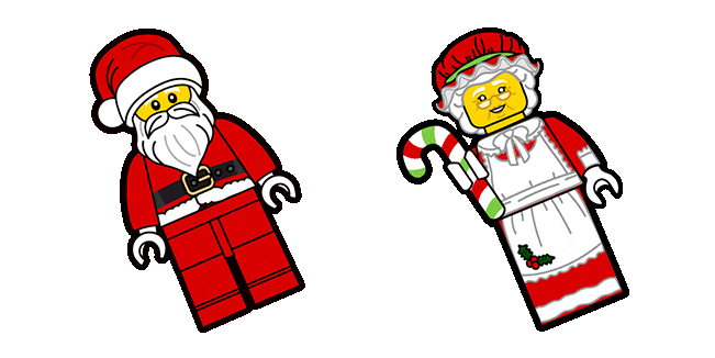 LEGO Mr. & Mrs. Claus Animated Cursor