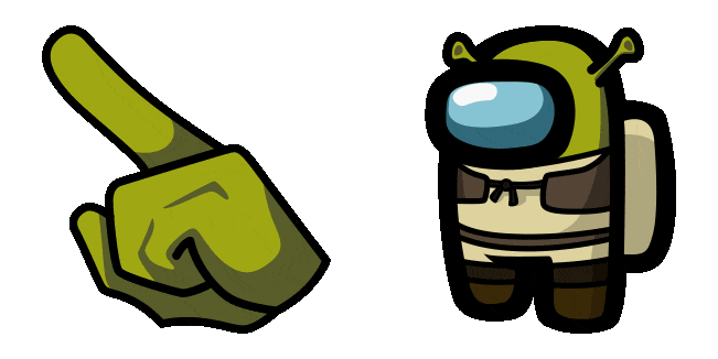 Among Us Shrek Animated Cursor