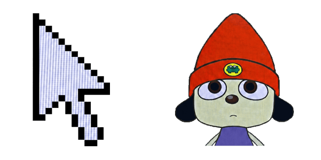 PaRappa the Rapper Retro Style & Pixel Arrow Cursor