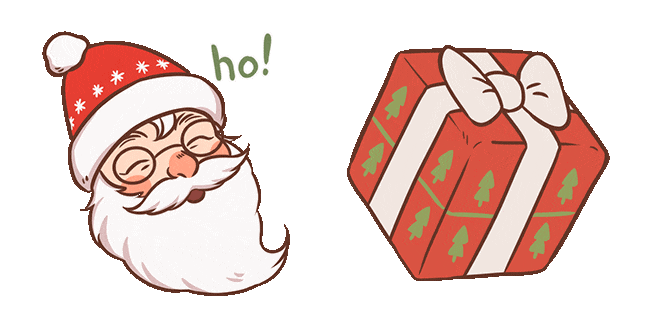 Christmas Santa Claus & Gift Animated Cursor