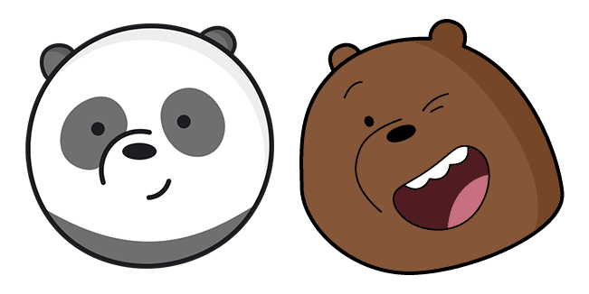 We Bare Bears Panda & Grizzly Bear Cursor