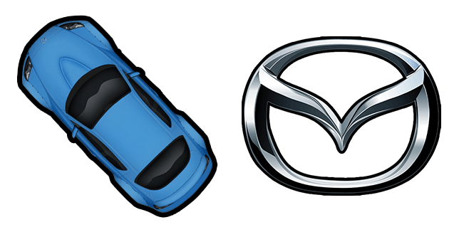 Blue Mazda RX-8 Cursor