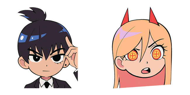 Chainsaw Man Chibi Aki & Power Cursor