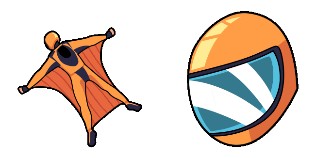 Wingsuit Flying Animated Cursor