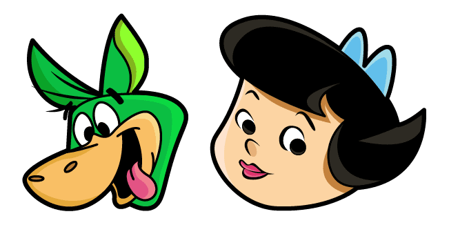 The Flintstones Betty & Hoppy Cursor