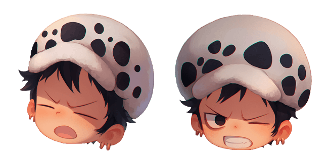 One Piece Chibi Trafalgar Law Head Cursor