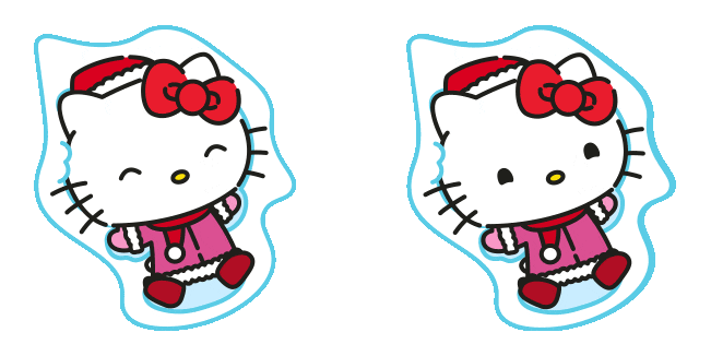 Hello Kitty Snow Angel Animated Cursor
