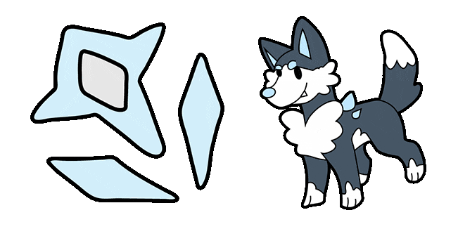 Doodle World Pupskey & Ice Type Animated Cursor