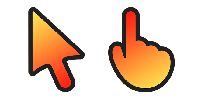 Fire Gradient Cursor