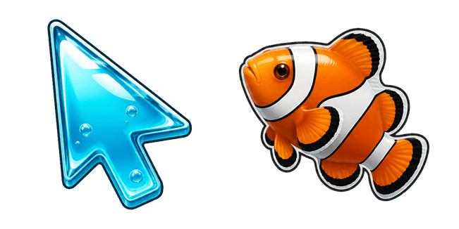 Frutiger Aero Arrow & Clownfish Cursor