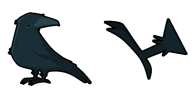 Halloween Raven & Claw Animated Cursor