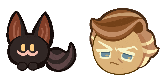 Cookie Run Almond Cookie & Constable Whiskers Animated Cursor