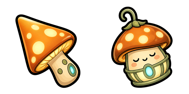 Sleepy Mushroom Lantern Cursor