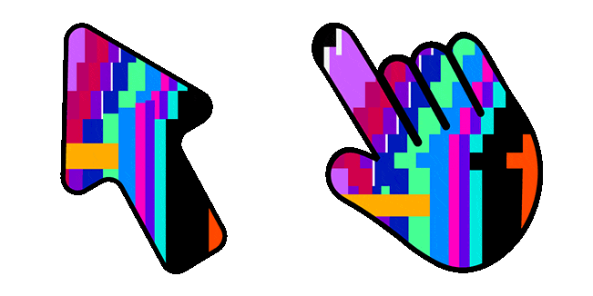 Glitchcore Texture Animated Cursor