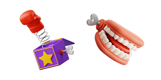 Punch Surprise Box & Denture Toy 3D Cursor
