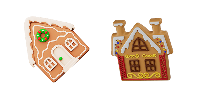 Gingerbread House 3D Cursor
