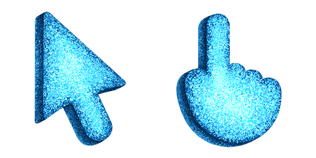 Blue Glitter Cursor