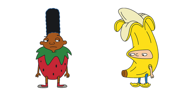 Strawberry & Banana Costume Hey Arnold Cursor