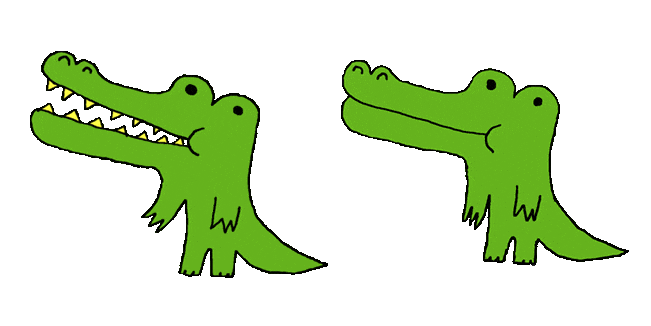 Funny Crocodile Animated Cursor