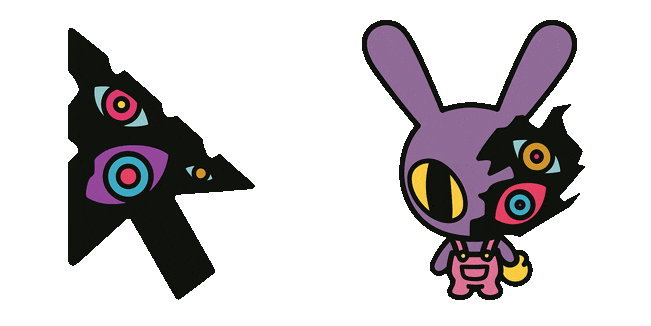 The Amazing Digital Circus Cute Half-Abstracted Jax Animated Cursor