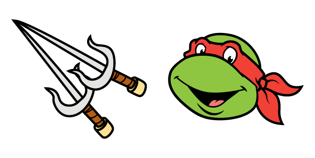 TMNT 1987 Raphael & Sai Cursor