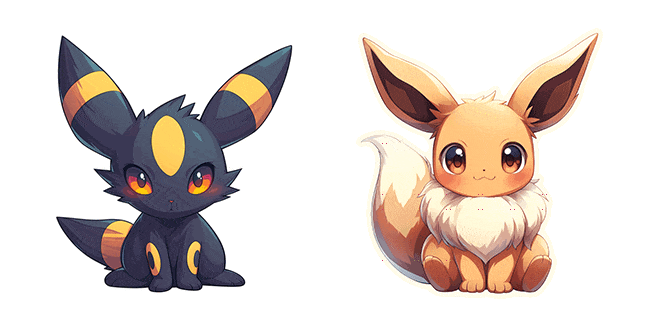 Pokemon Umbreon & Eevee Animated Cursor