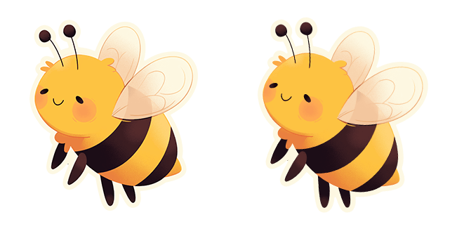 Cute Smiling Bee Cursor