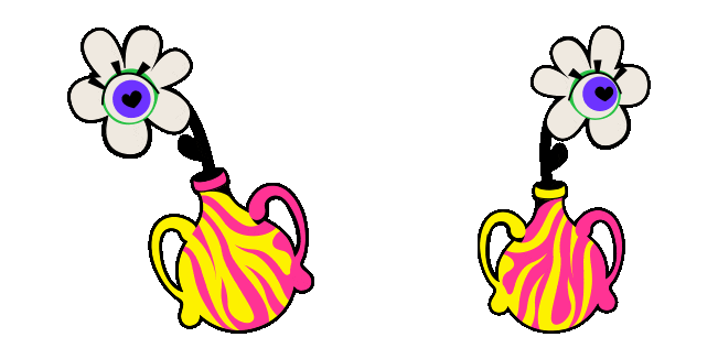 Weirdcore Flower Eye Animated Cursor