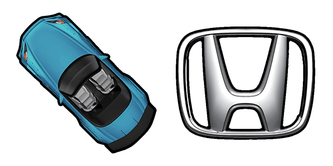 Blue Honda S2000 Cursor