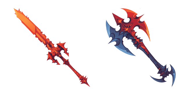 Fantasy Sword & Axe Cursor