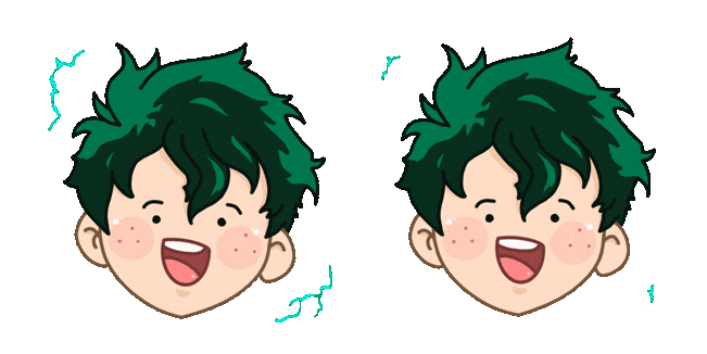 My Hero Academia Kawaii Izuku Midoriya Animated Cursor