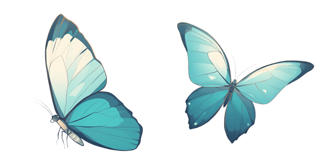 Blue Butterfly Aesthetic Cursor