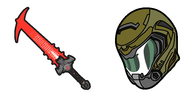 Doom Slayer & Crucible Sword Animated Cursor
