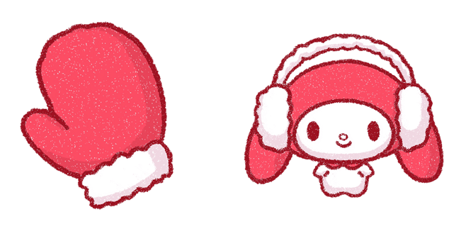 Winter My Melody with Headphones & Mitten Cursor
