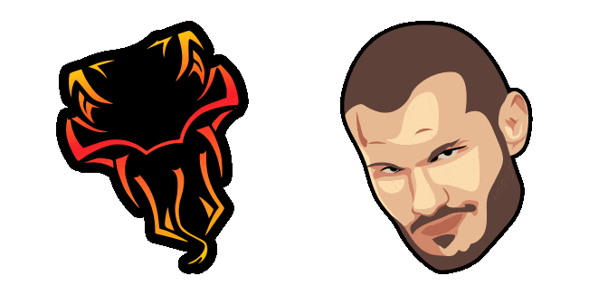Randy Orton & Logo Animated Cursor