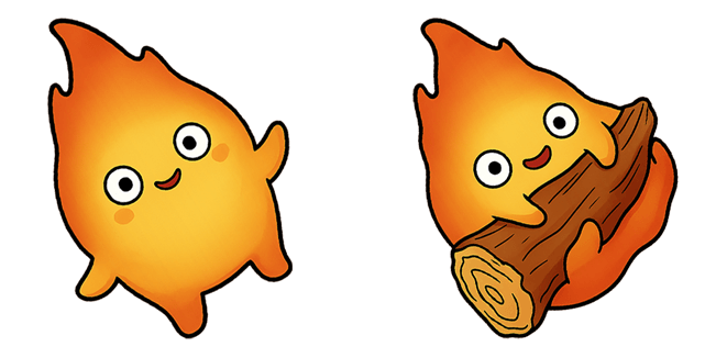 Howl's Moving Castle Calcifer Cursor