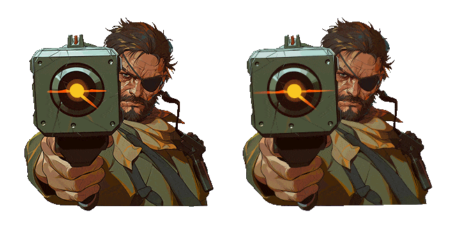 Metal Gear Venom Snake with Gun Animated Cursor