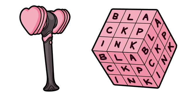 BLACKPINK Light Stick & Rubik's Cube Cursor