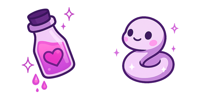 Love Potion & Cute Snake Cursor