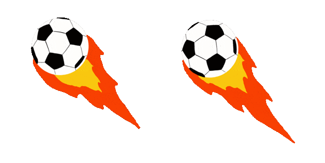 Fire Soccer Ball Animated Cursor