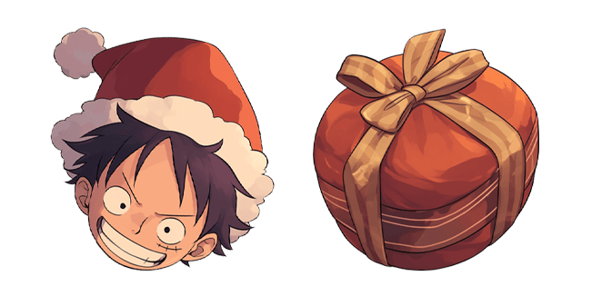 One Piece Christmas Monkey D. Luffy & Gift Cursor