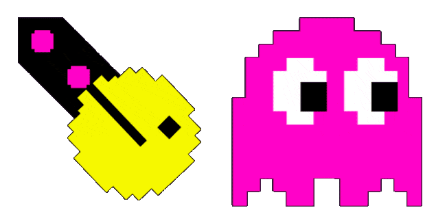 Pac-Man & Pinky Animated Cursor