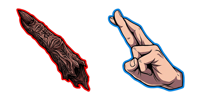Jujutsu Kaisen Sukuna's Finger & Gojo Hand Sign Cursor