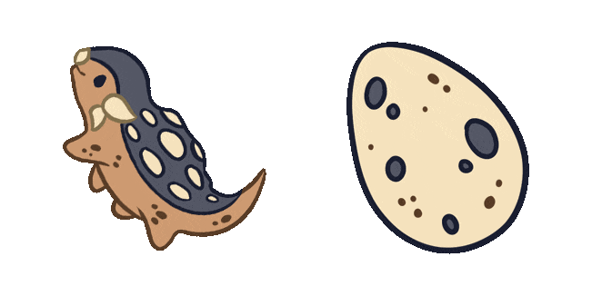 Cute Baby Ankylosaurus Animated Cursor