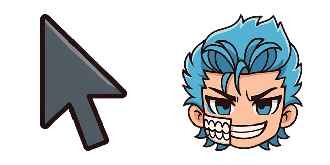 Chibi Bleach Grimmjow Jaegerjaquez Head Cursor