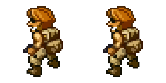 Metal Slug Tarma Roving Pixel Animated Cursor