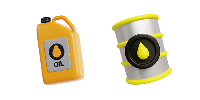 Oil Can & Oil Barrel 3D Cursor